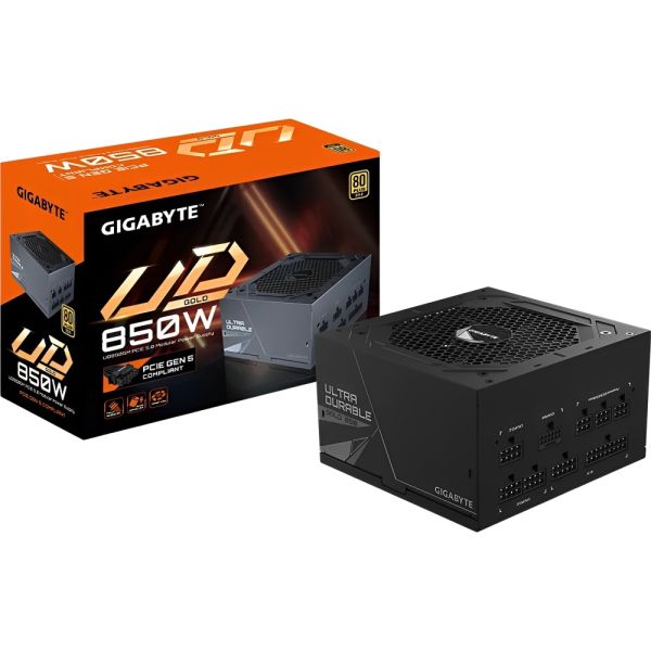 GIGABYTE P550SS Ice Voeding - 550W - 80 Plus Zilver - ATX 3.0 - PCIe 5.0 - Volledig Modulair - 120mm FDB Ventilator - EU-Stekker - Wit Design