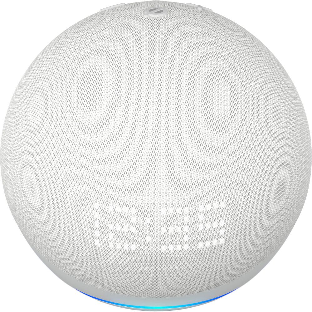 Amazon Echo Dot 5° Gen com Relógio - Branco - Amazon | Biostech