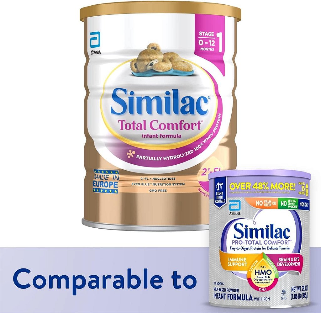 Fórmula infantil Similac Total Comfort, Importada, Pó de Fórmula